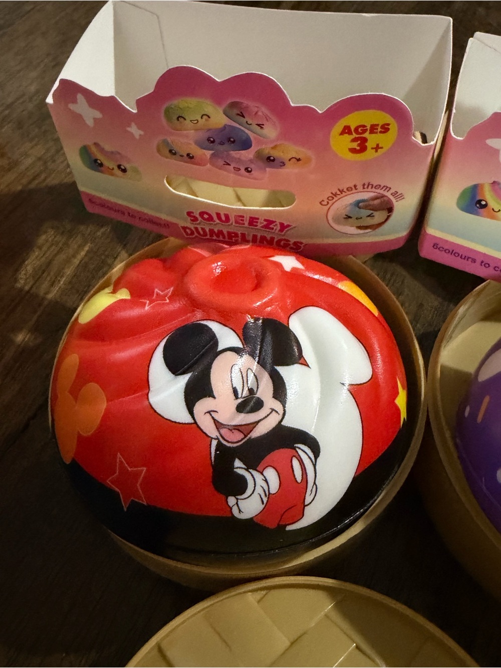 Disney Mickey Mouse Red and Black Squishy Squeeze Toy